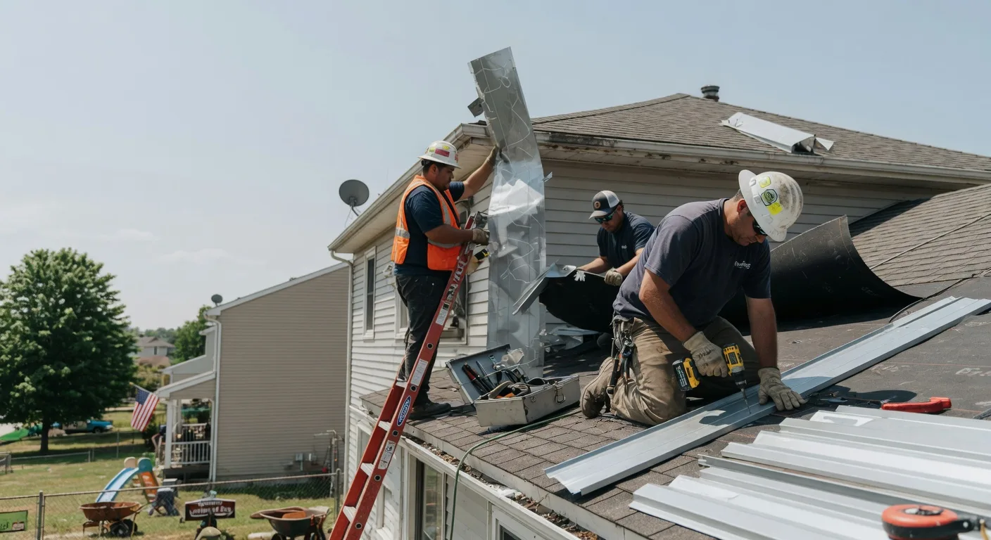Metal Roof Repair in New Edinburg, AR